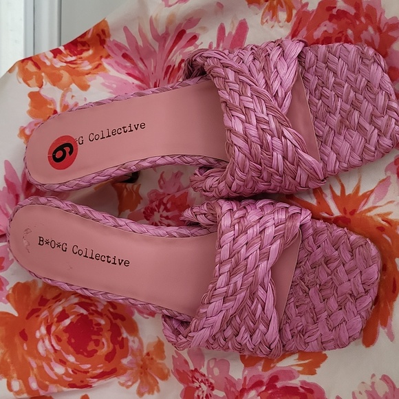 Raffia sandals sz.9 - Picture 7 of 9